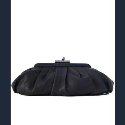 Chanel 'Monte Carlo' Clutch in Zwart Caviar Leer