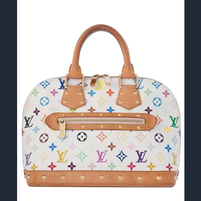 Louis Vuitton Handtas Alma Wit Multicolor Monogram Canvas