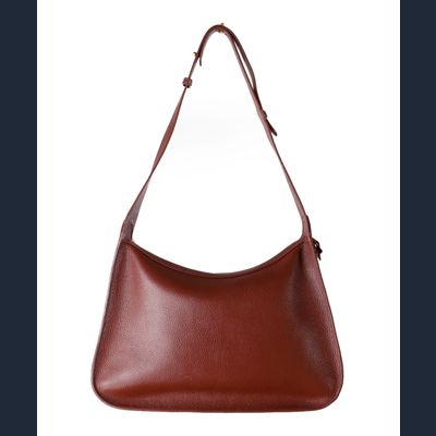 Delvaux Pensée Schoudertas in Bruin Leer