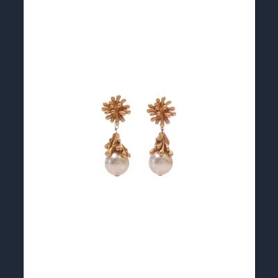 Christian Lacroix Pearl Drop Earclips