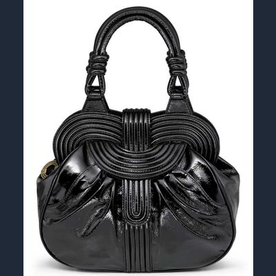 Lara Bohinc 'Lunar Eclipse' Zwart Lakleren Schoudertas