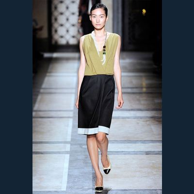 SS 2010 Dries Van Noten Runway Knee-length Dress