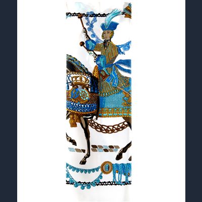 Hermès Carré Festooned Horse and Rider 1950