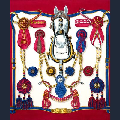 Hermès Carré 'Frontaux et Cocardes'