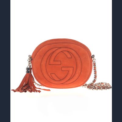 Gucci Brown Suede Soho Mini Chain Bag