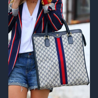 Vintage Gucci Monogram Tote Bag