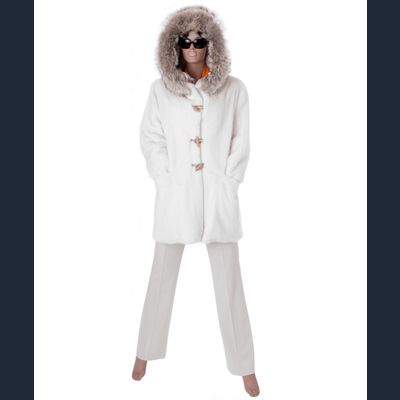 Avanti Witte Nertsen Duffelcoat