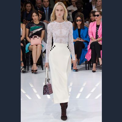 Christian Dior Midi Rok met Split