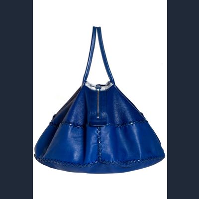 Bottega Veneta Kobaltkleurige Handtas