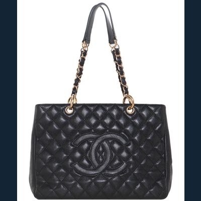 Chanel Black Caviar GST Grand Shopping Tote GHW