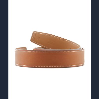 Hermès 32mm Omkeerbare Cognac / Lichtbruin Riemband