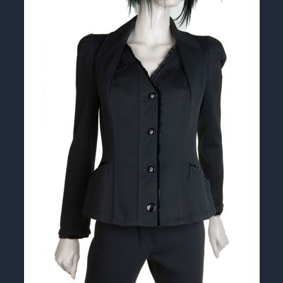 Fall 2005 Christian Dior Runway Black Wool Blazer