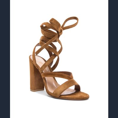Gianvito Rossi Suede 'Janis' Sandalen