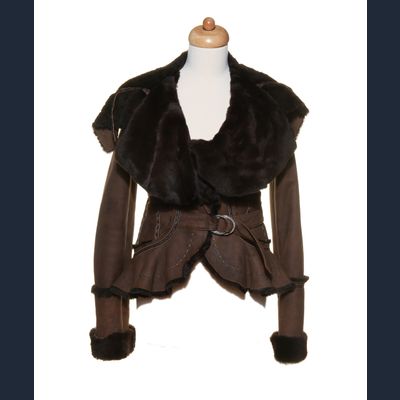Just Cavalli Shearling Bicker Jacket met riem