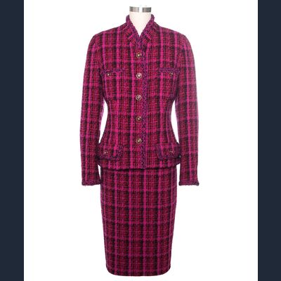 Documented 1995 Chanel Runway Tweed Skirt Suit