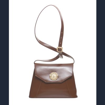 Yves Saint Laurent Brown Leather Shoulder Bag