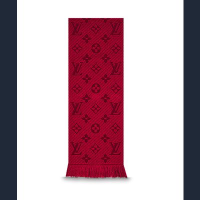 Louis Vuitton Red Logomania Scarf