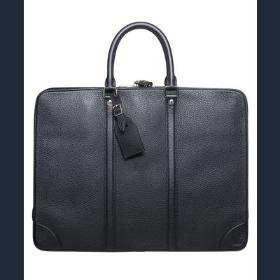 Louis Vuitton 'Voyage' Zwarte Document Tas