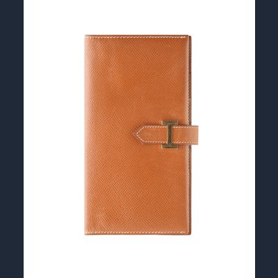 Hermès Beige 'Bearn' Portemonnee