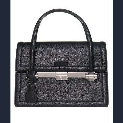 Christian Dior Mitzah Handtas in Zwart Leder