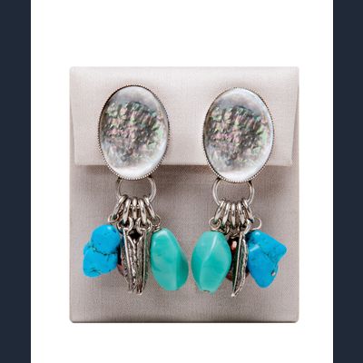 Philippe Ferrandis Multi Charm Clipon Earrings