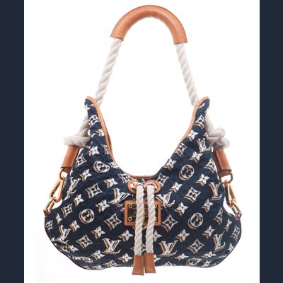 Louis Vuitton Navy Monogram Bulles MM Bag - Limited Edition