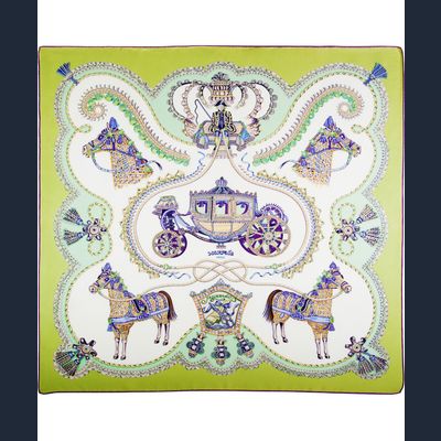 Hermès Carré 90 'Paperoles'