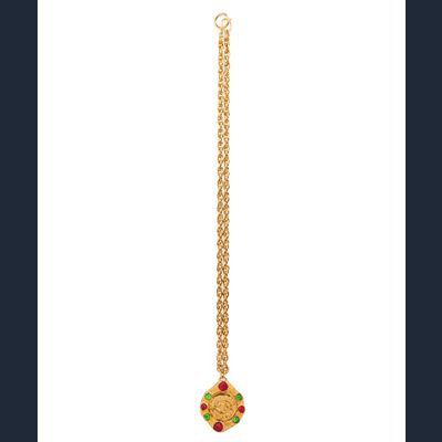 1970's Chanel Gripoix Pendant Necklace