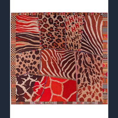 Hermès Carré 90 'Pelages et Camouflage', Aline Honoré