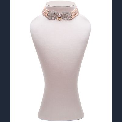 Siman Tu Five Strand Freshwater Pearl Choker