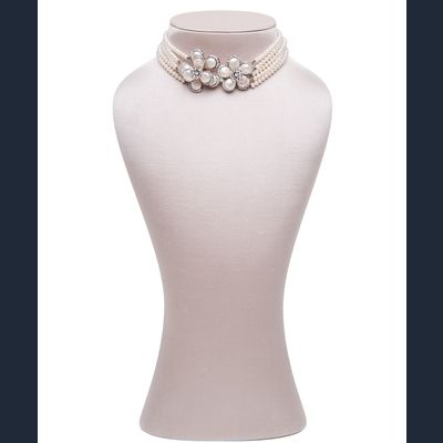 Siman Tu Five Strand Freshwater Pearl Choker