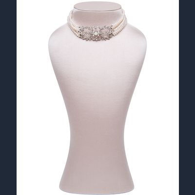 Siman Tu Five Strand Freshwater Pearl Choker