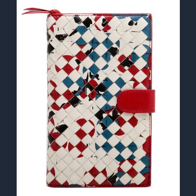 Bottega Veneta Intrecciato Abstract French Wallet