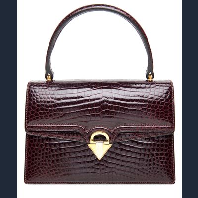 Vintage Gucci Crocodile Top Handle Bag