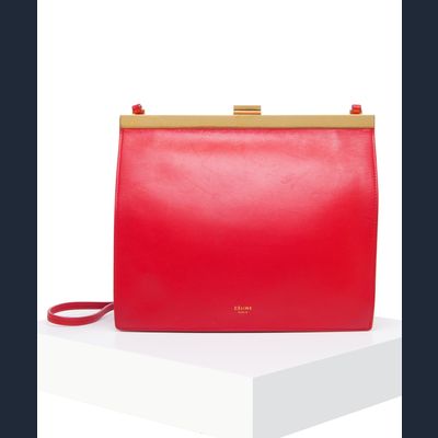 Céline Scarlet Mini Clasp Crossbody Bag
