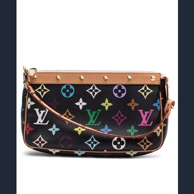 Louis Vuitton Black Multicolore Pochette