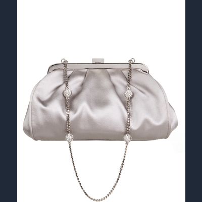 Dolce & Gabbana Satin Crystal Chain Evening Bag