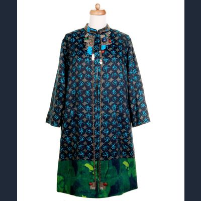 2008 Dries Van Noten Abstract Print Coat