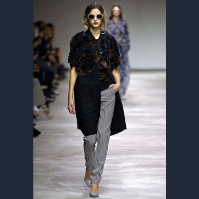 SS 2013 Dries Van Noten Runway Floral Applique Coat