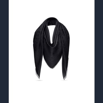 Louis Vuiton Black Monogram Shawl