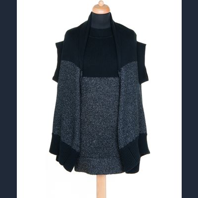 Issey Miyake Vintage Cotton Knit Dress w Sweater