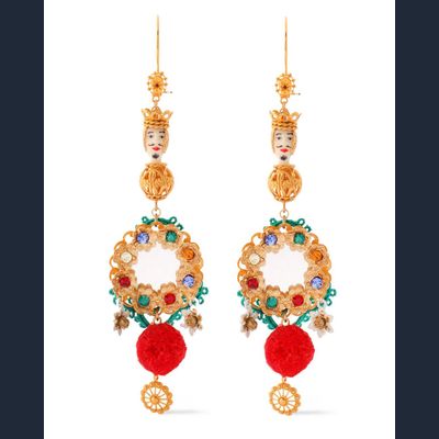 Dolce & Gabbana Sicilia Chandelier Earrings