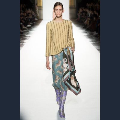 SS 2018 Dries Van Noten Runway Silk Scarf Belt