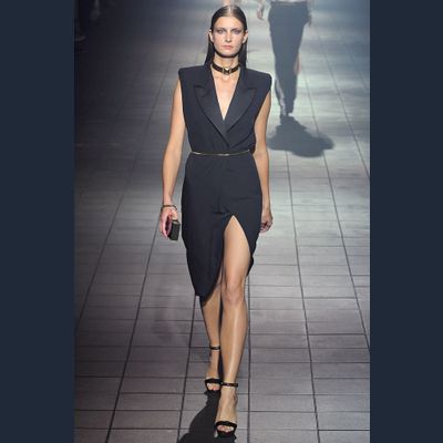 SS 2012 Lanvin Runway Black Silk Sleeveless Dress