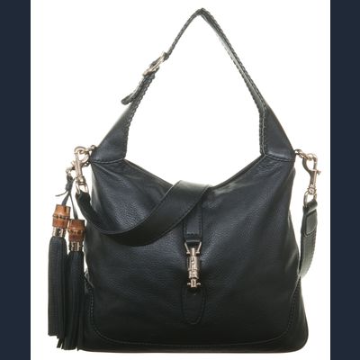 Gucci 'New Jackie' Black Leather Shoulder Bag