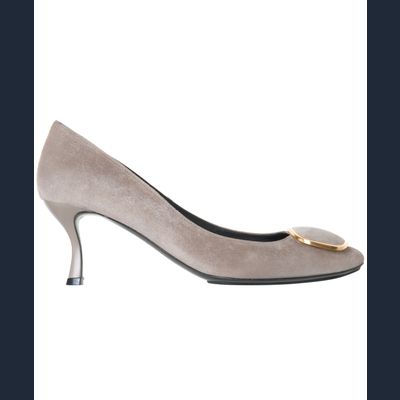 Roger Vivier Suede Buckle Pumps