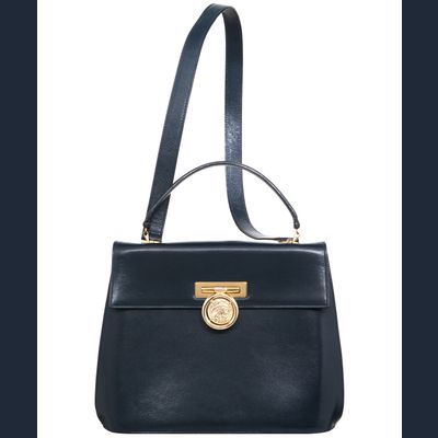 Vintage Celine Navy Blue 2Way Bag