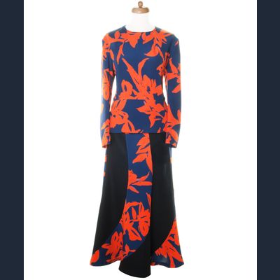 FW 2014 Dries Van Noten Runway Skirt Suit