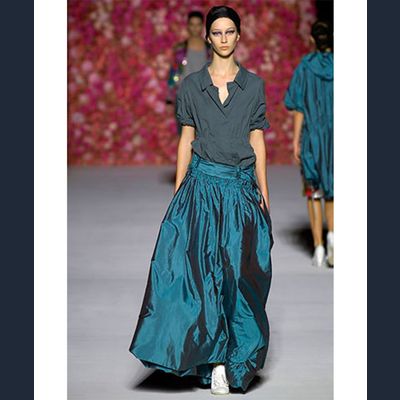 Spring 2007 Dries van Noten Runway Black Maxi Skirt