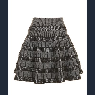 Azzedine Alaïa Bayadere Noir/blanc Jupe